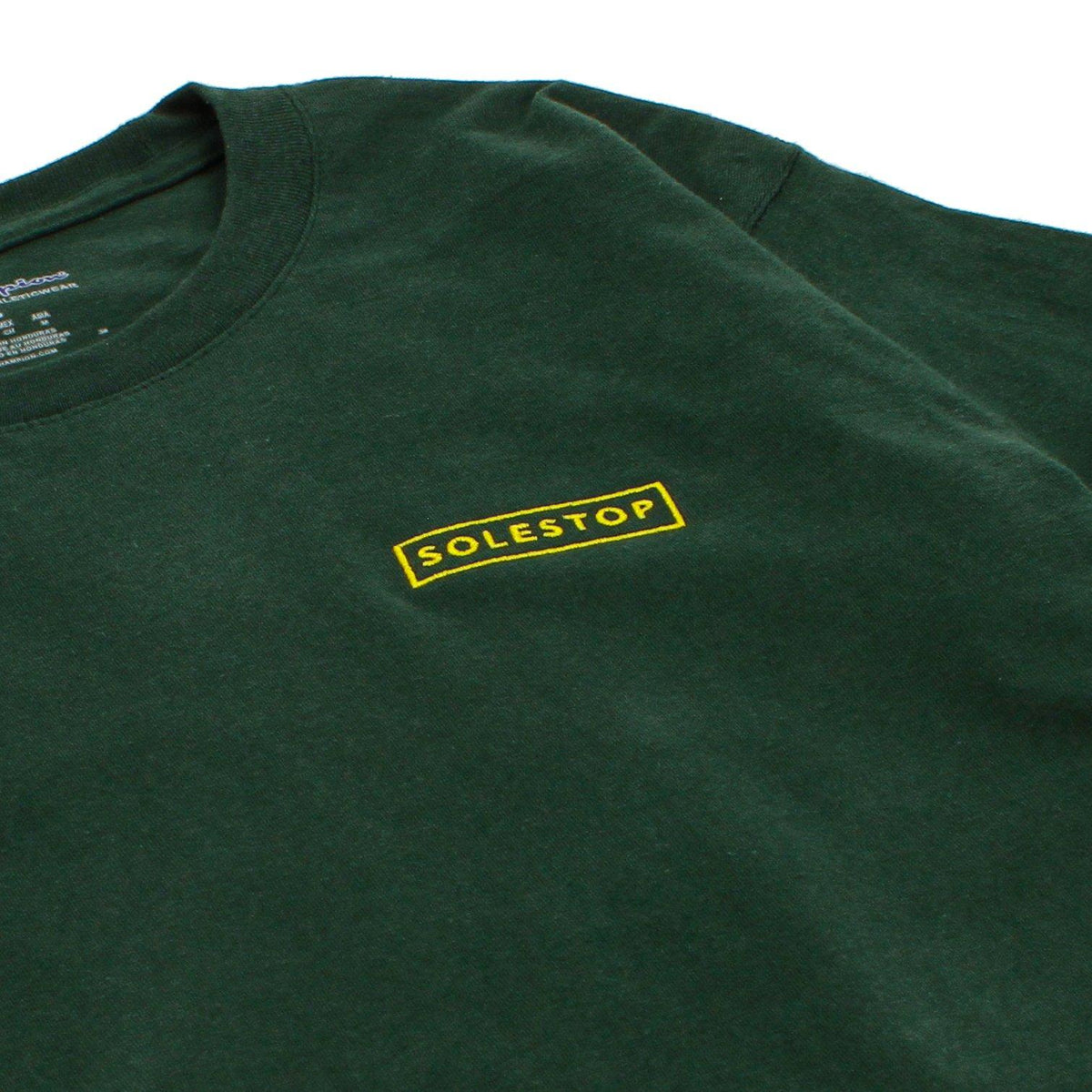 Solestop.com - Solestop Logo x Champion Left Chest Embroidery Tee Green ...