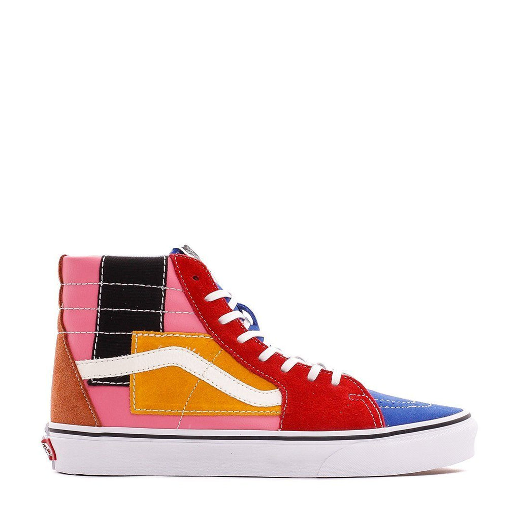 patchwork high top vans