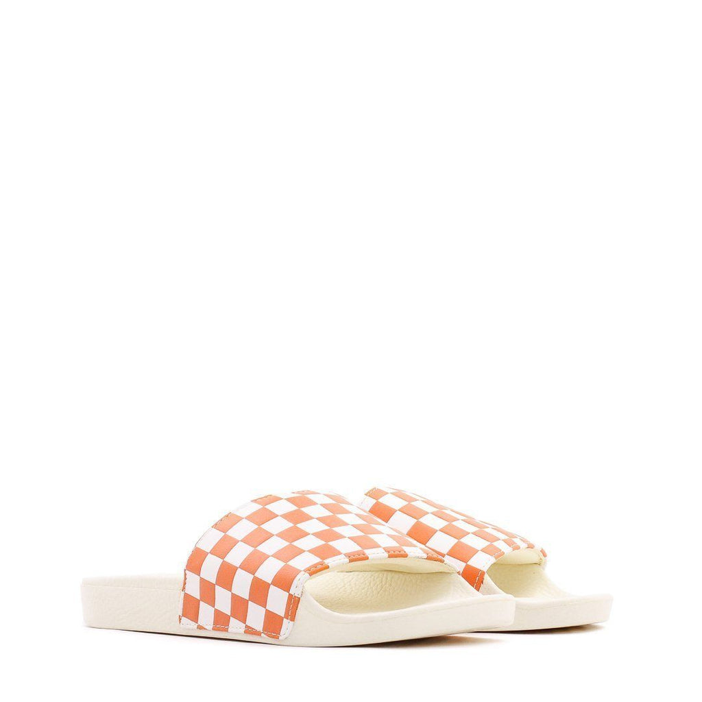 FaoswalimShops - Vans Slide-On Sandal Orange White Checkerboard Women VN0A45JQVVI shipping)