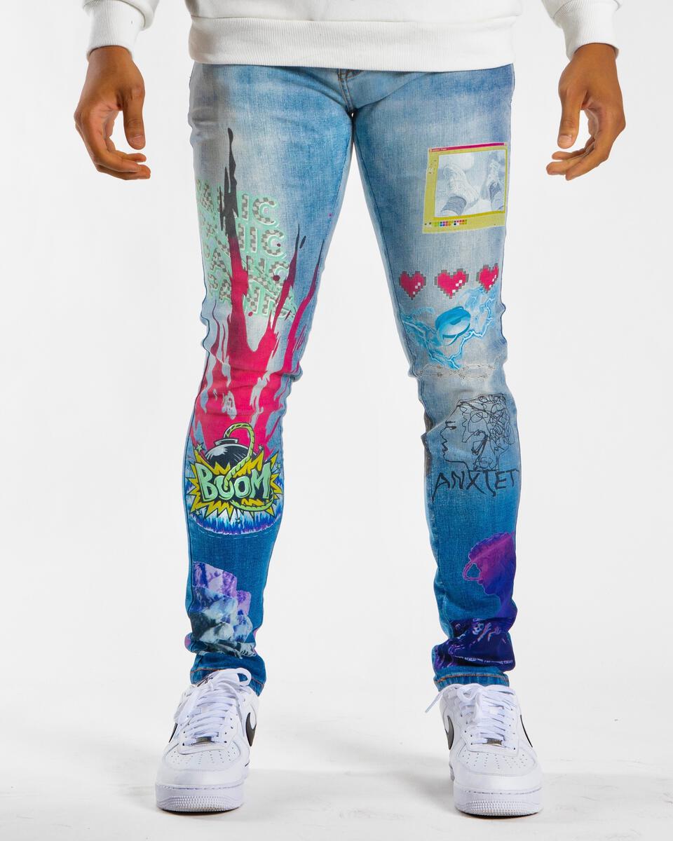 Sugarhill-Anxiety Jeans-Blue Ombre – Todays Man Store