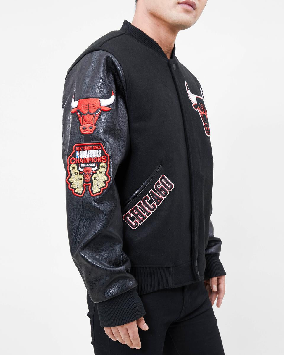 Pro Standard-Chicago Bulls Logo Varsity Jacket-Black – Todays Man Store