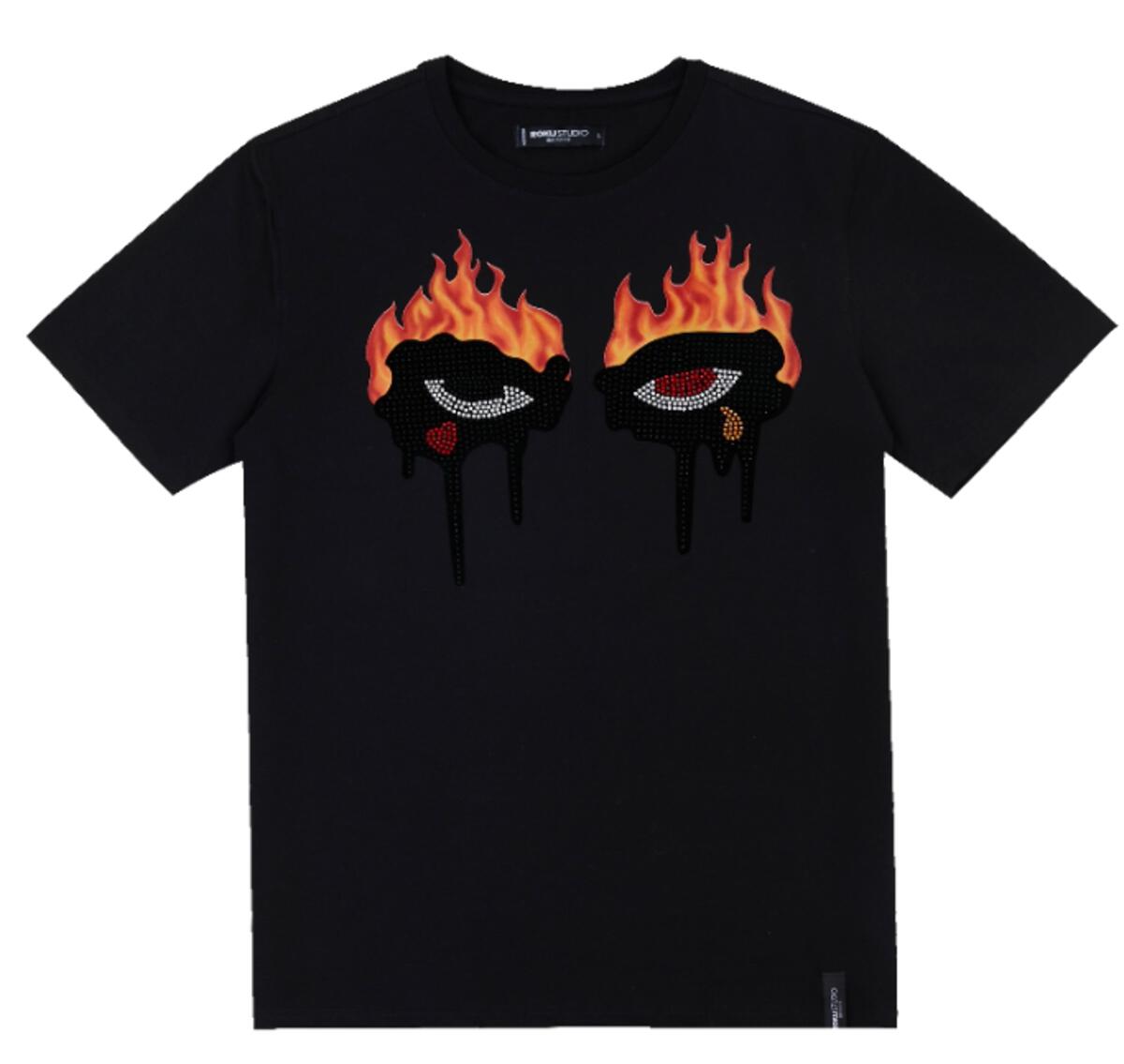 New Fire Rhinestone Tear Drip Set-Black – Todays Man Store