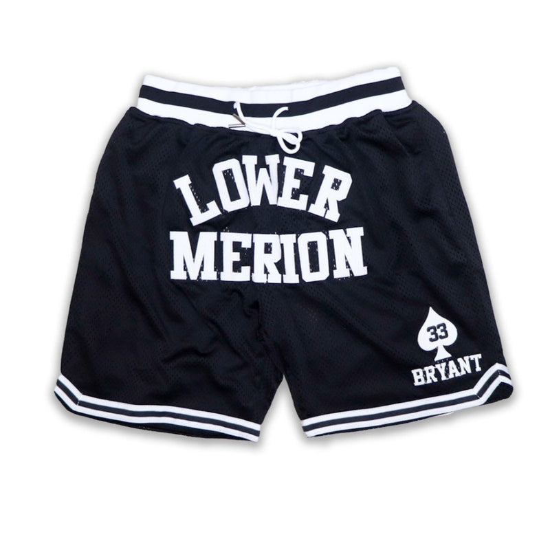 Lower Merion Front Logo Black Basketball Shorts – Todays Man Store