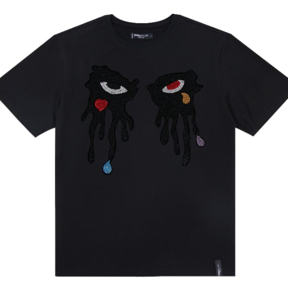 Roku Studio-Rhinestone Tear Drip Tee-Black – Todays Man Store