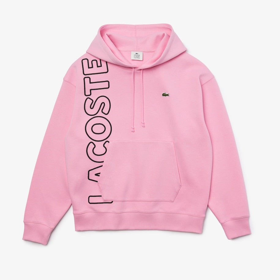 Lacoste-Unisex LIVE Hooded Embroidered Cotton Blend Sweatshirt-Pink ...