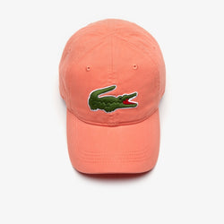 lacoste men's big croc gabardine cap