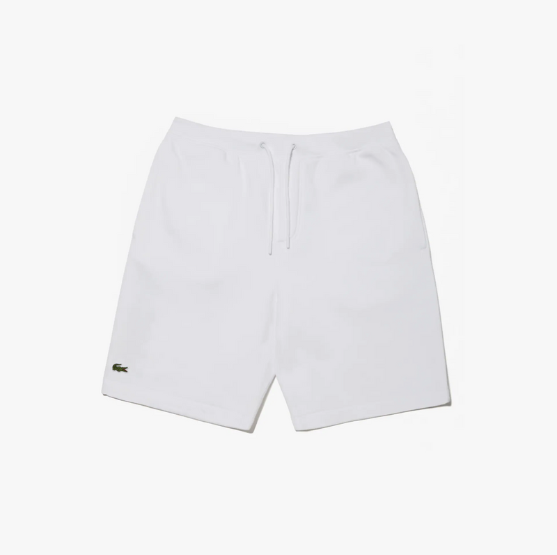 lacoste fleece shorts black