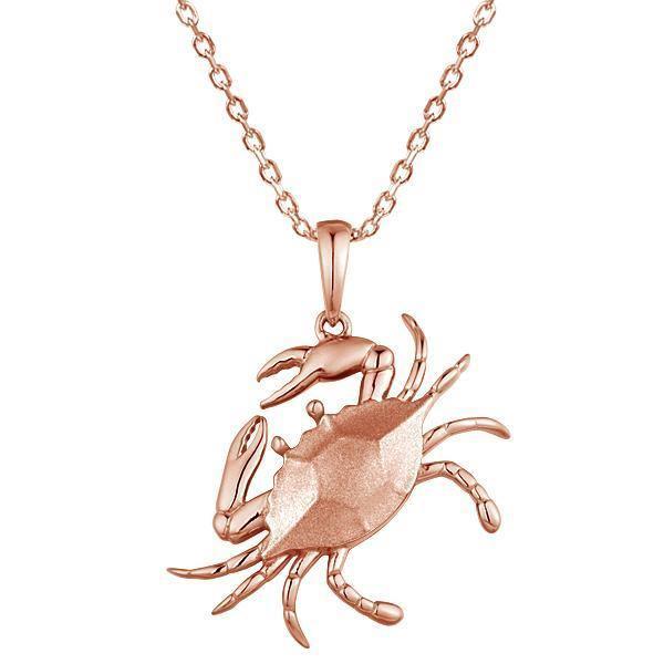 Gold shop crab pendant