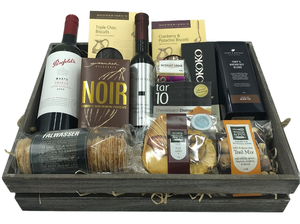 Deluxe Wine & Cheese Gift Basket