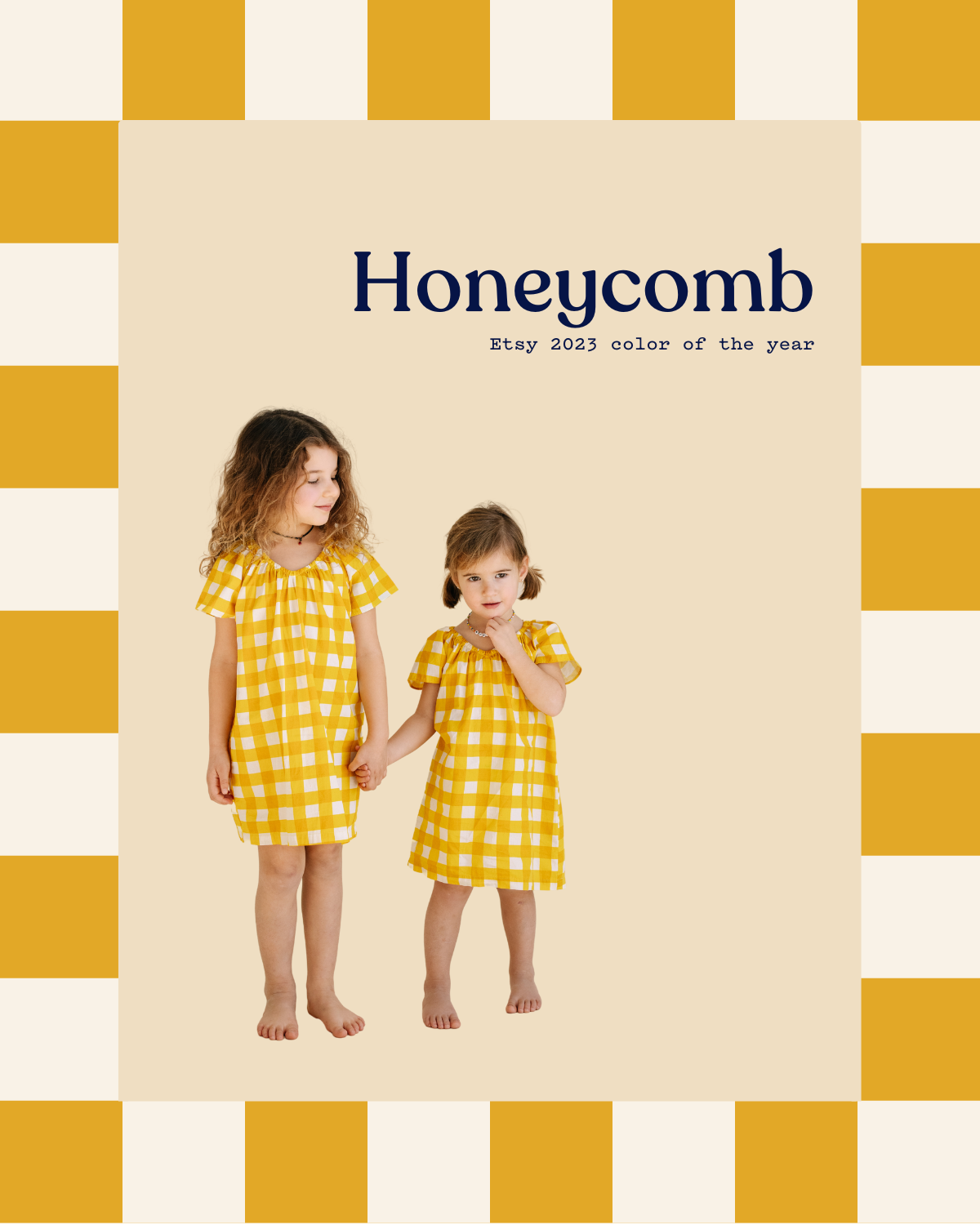 golden yellow sundresses in honeycomb, etsy color of the year 2023