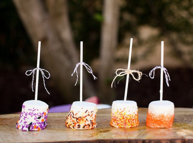 halloween dipped marshmallows