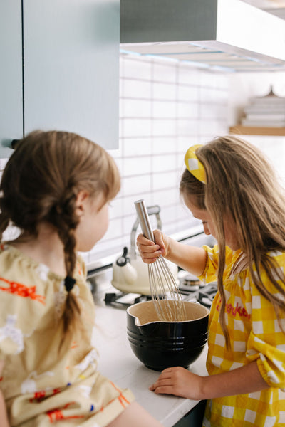 Kids cooking in the kitchen