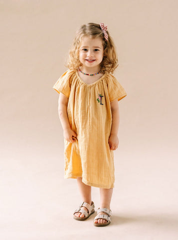 Women's Cotton Gauze House Dress in Sienna