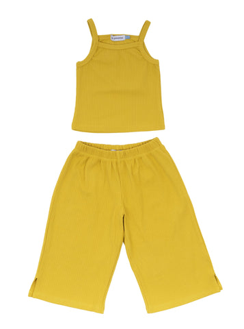 Pimfylm Cotton Baby Toddler Girls Cotton Icing Ruffles Shorts Pants Yellow  2-3 Years