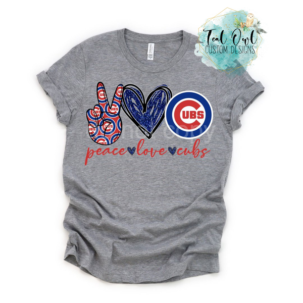 peace love cubs t shirt