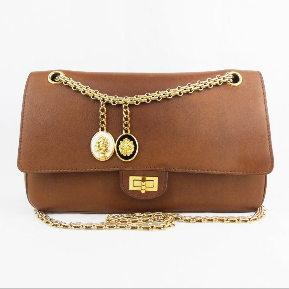 The Chanel Mini Brown Chunky Wood Chain. Exclusively on Wornright