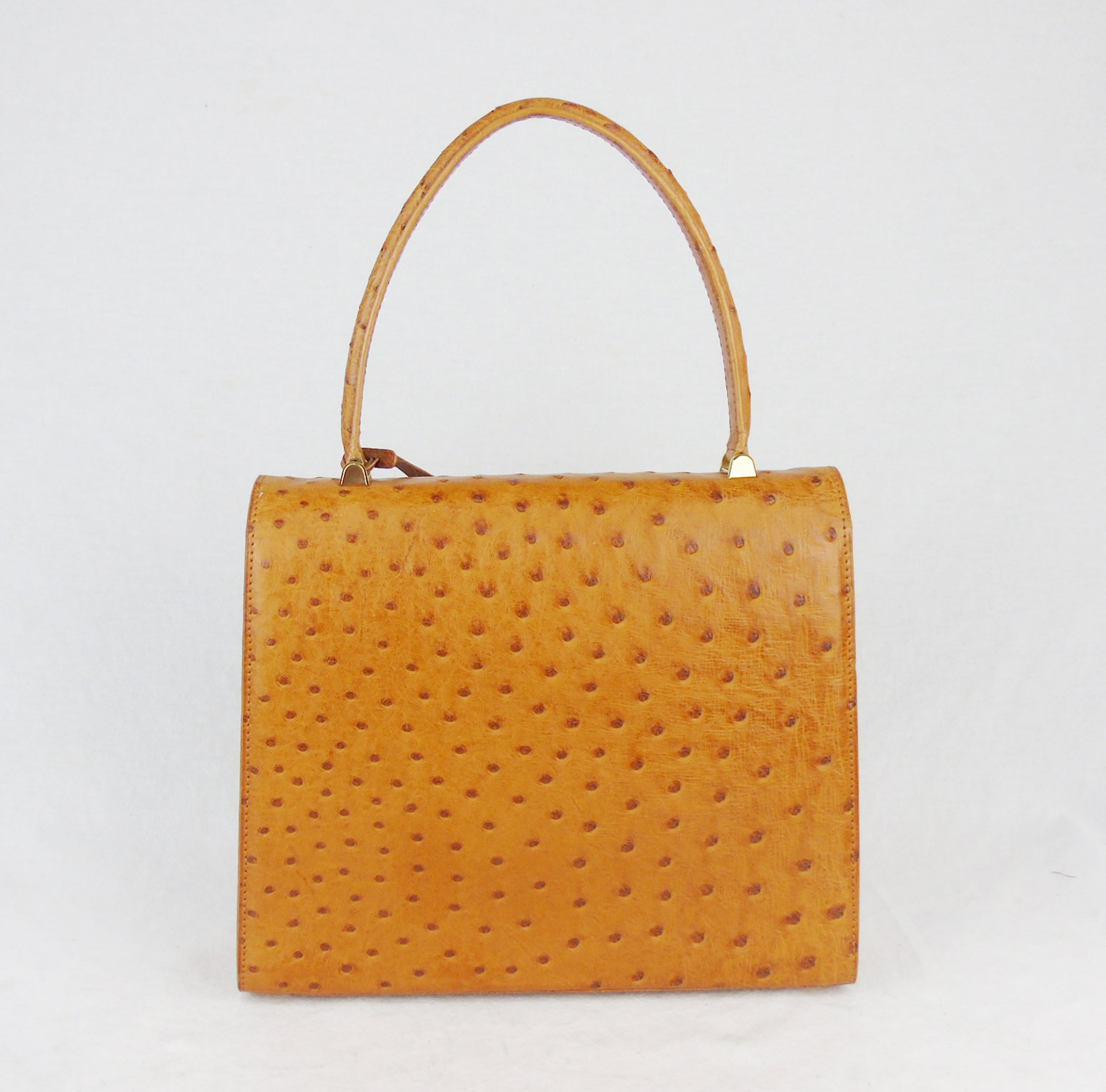 LOUIS VUITTON 'Malsherbes' Limited Edition handbag in tan ostrich leat Loubi, Lou & Coco