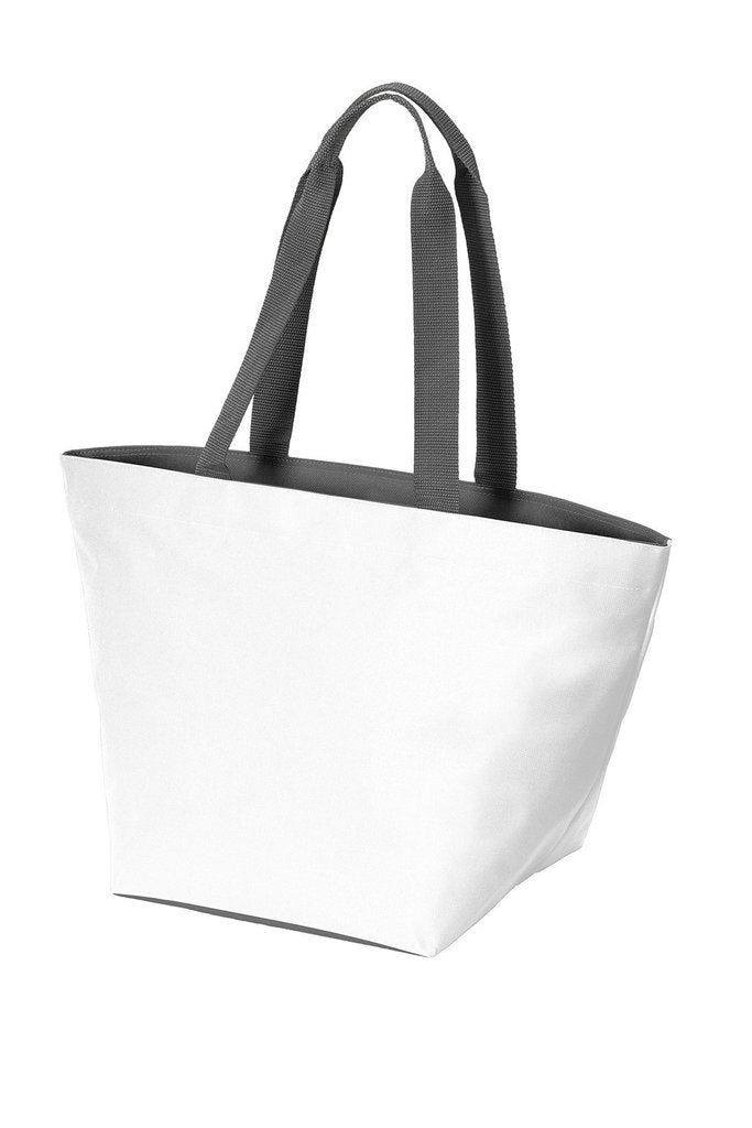Carry All Zip Polyester Canvas Tote Bag | BAGANDCANVAS.COM