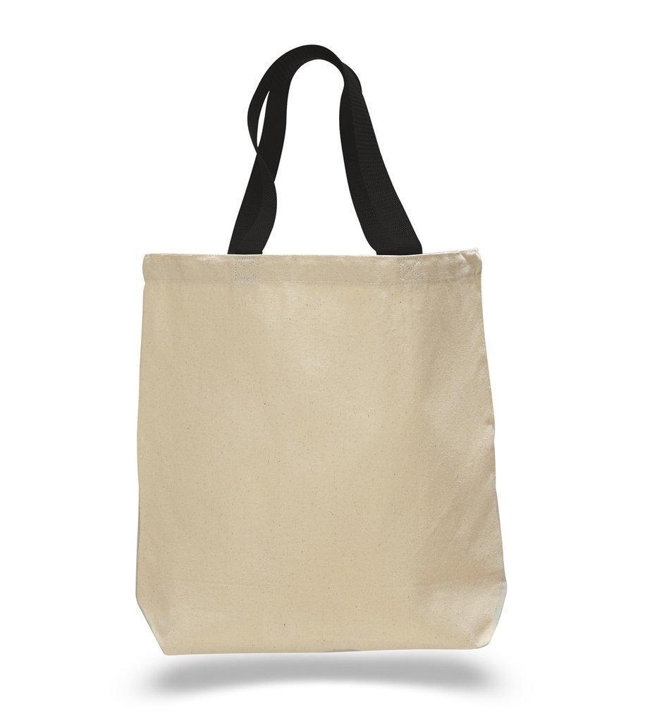 Custom Cotton Canvas Tote Bags With Contrast Handles | BAGANDCANVAS.COM