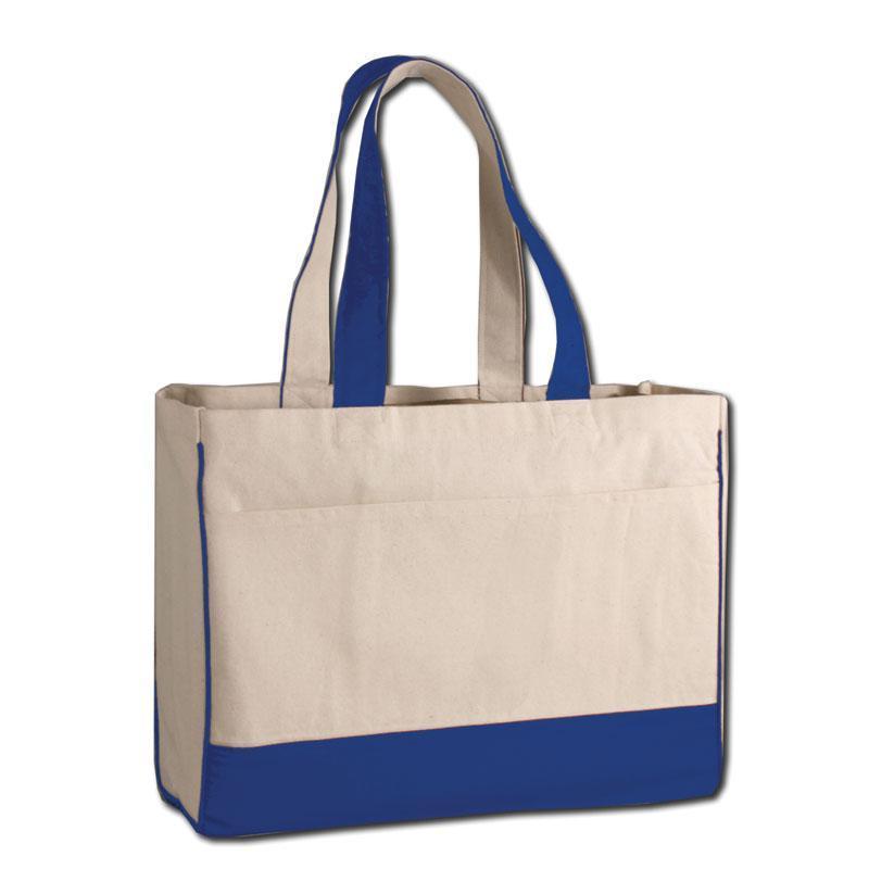 Custom Cotton Canvas Tote Bag With Inside Zipper Pocket | BAGANDCANVAS.COM