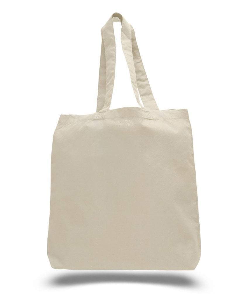 Custom Economical 100% Cotton Cheap Tote Bags W/Gusset | BAGANDCANVAS.COM