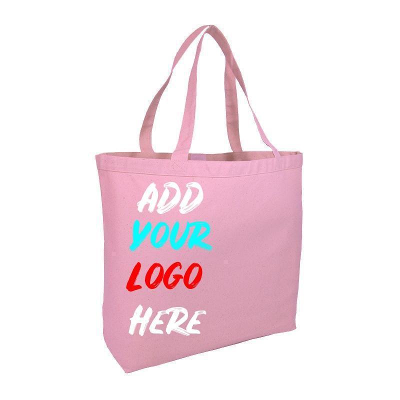 Custom Large Heavy Canvas Tote Bags With Hook And Loop Closure ...