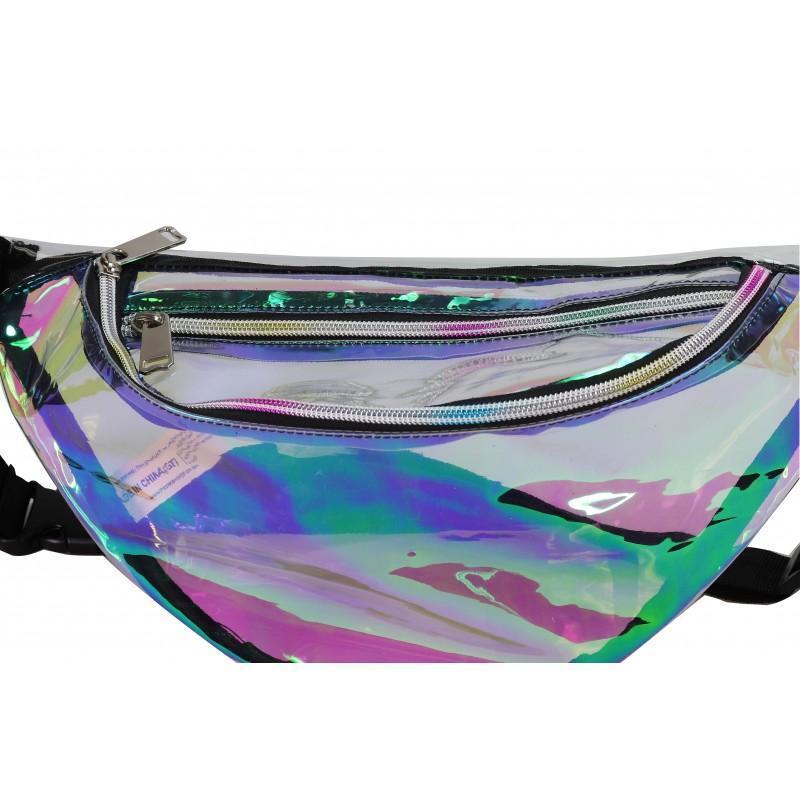 Clear Vinyl Toiletry Bag w/ Leatherette Accent (HP1115)