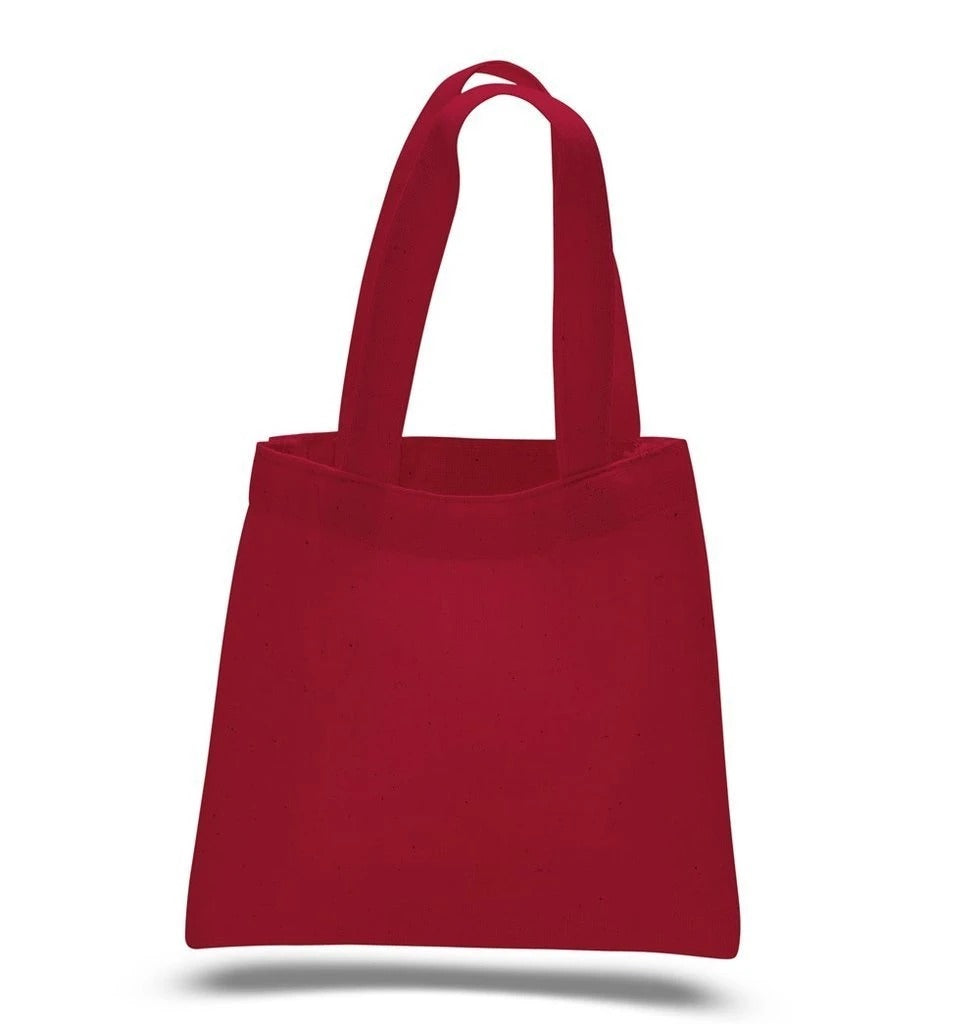Mini Cotton Tote Bag With Fabric Handles | BAGANDCANVAS.COM