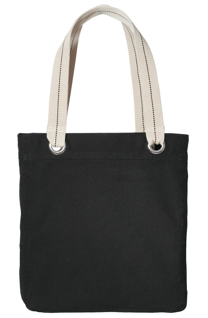 Rectangular Canvas Pouch Bag with Zipper Closure