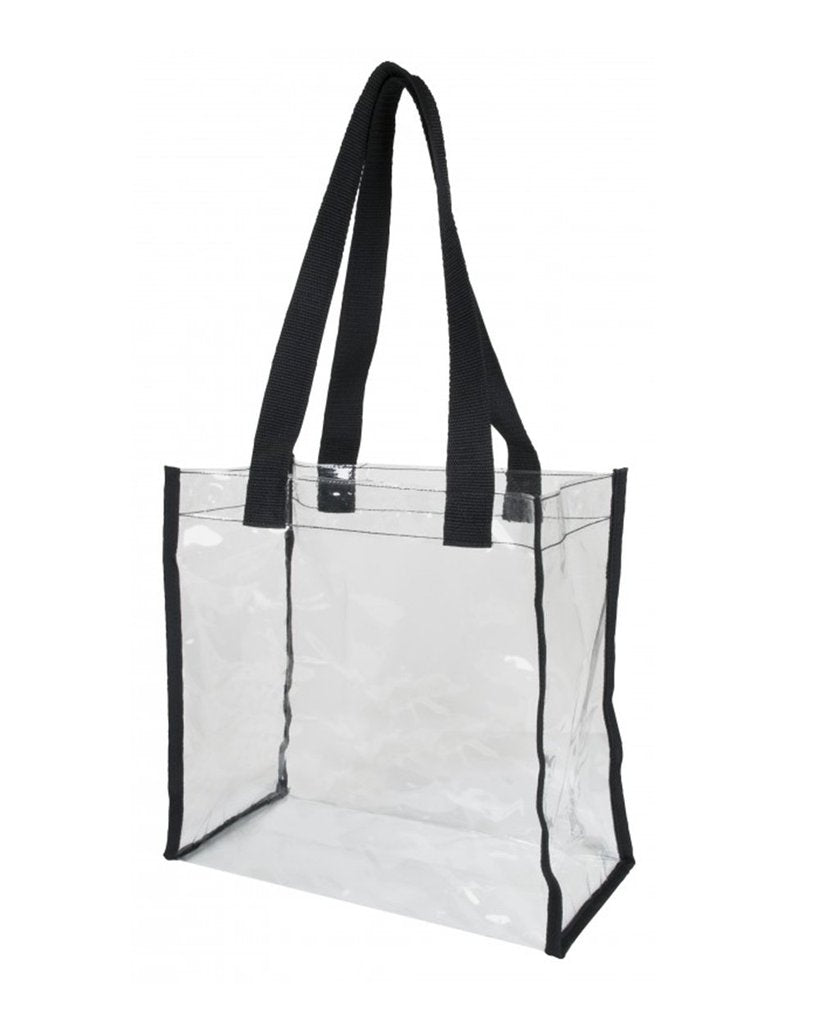 CB Gift 172225 6.25 x 4.75 in. Stadium Bags - Black Vinyl