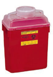 BD Multi-purpose Sharps Container - Case (12 Containers/Case) - 6 Gallon, 17-1/2 x 12-4/5 x 8-4/5 Inch