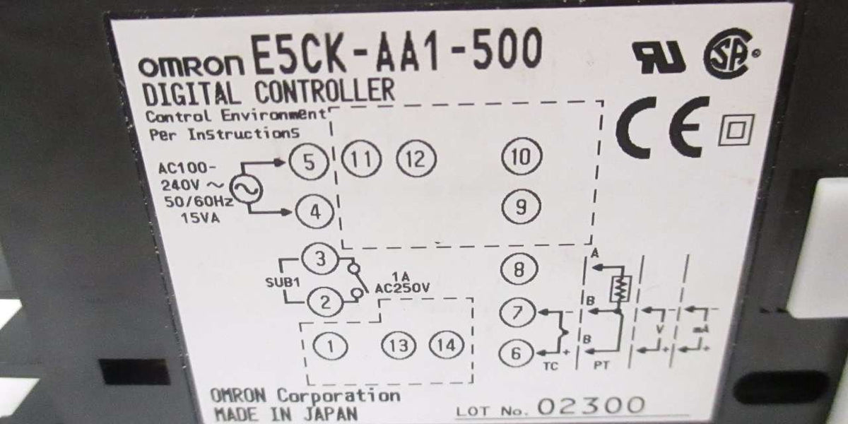 爆売りセール開催中 OMRON DIGITAL CONTROLLER E5CK-VR1B