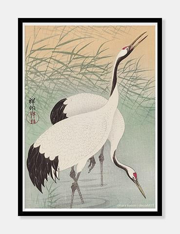 Plakat Ohara Koson to hejrer