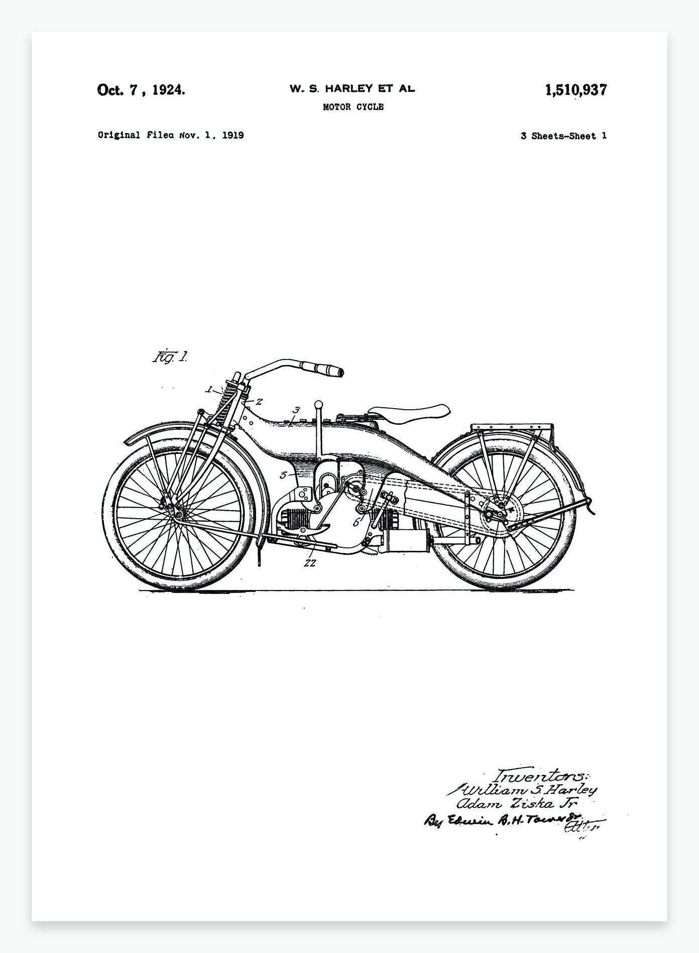 Patenttegning Motorcykel