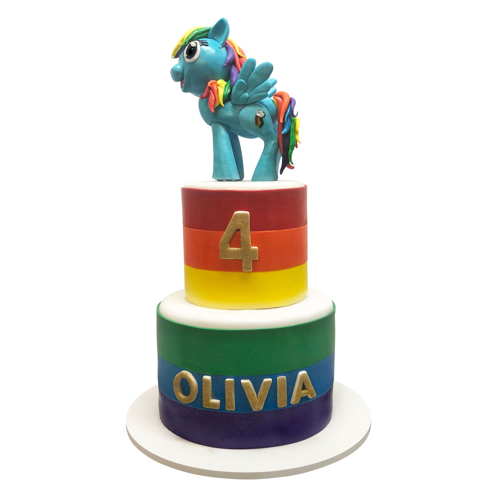 rainbow dash birthday cake