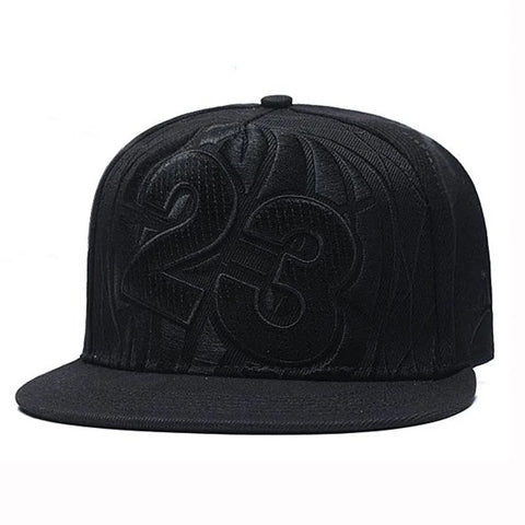 Casquette de moto noir chiffre 23