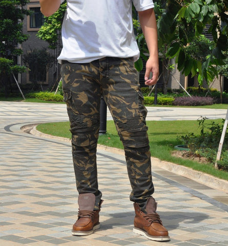 Pantalon Moto Camouflage