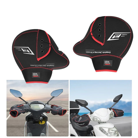 Manchons pour Guidon de Moto et Scooter Hiver Universel