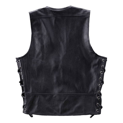 Gilet cuir sans manche homme biker | Boutique biker