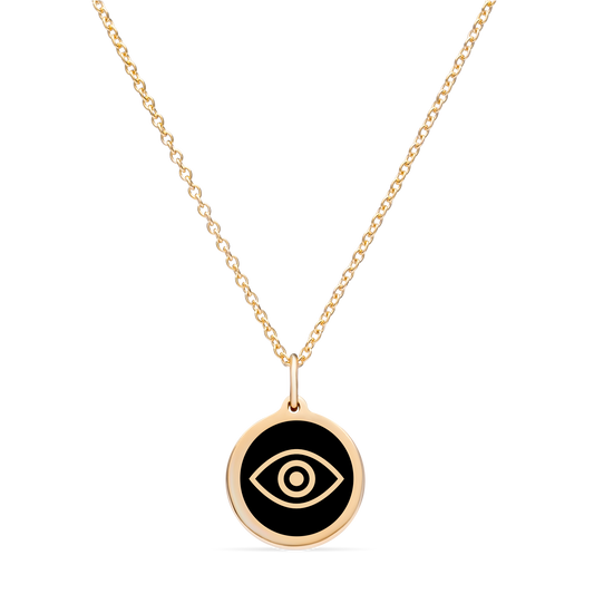 Buy JEWELZ Trendsetting Gold Color Western Necklace with Delicate Evil eye  Hanging Charm | Shoppers Stop