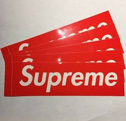 Supreme Red Box Logo Sticker, Authentic