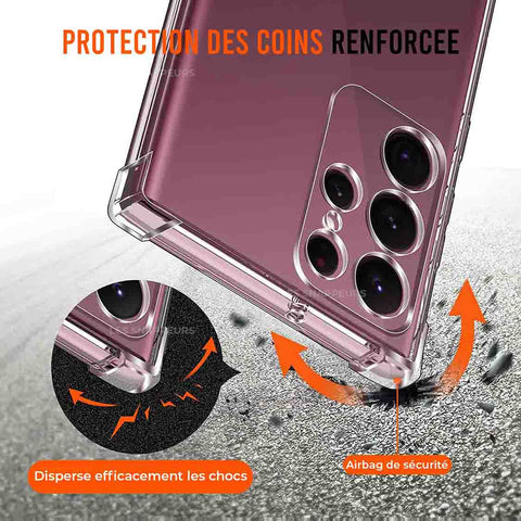 Samsung S20 Ultra Meilleure coque de protection avec protection des coins renforcé