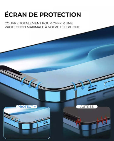 Verre trempé Pour iPhone Protect Plus | Compatible avec les coques