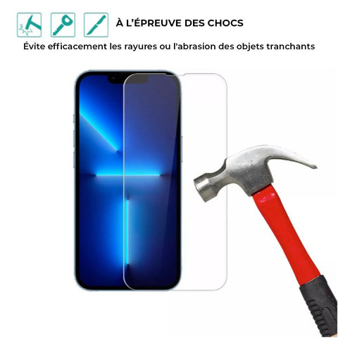 Verre trempé Pour iPhone Protect Plus | Ultra Résistant