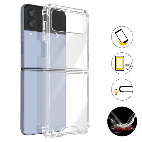 Galaxy Z Flip 4 Meilleure coque de protection avec protection des coins renforcé