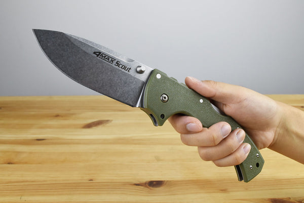 Cold Steel 4-Max Scout OD Folding Blade (AUS10A)