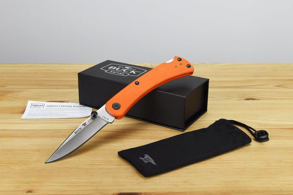 Buck 110 Slim Pro TRX S30V (Orange G10)