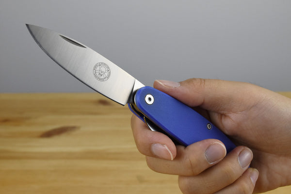 Churp Folding Knife (Blue G10 Handle)