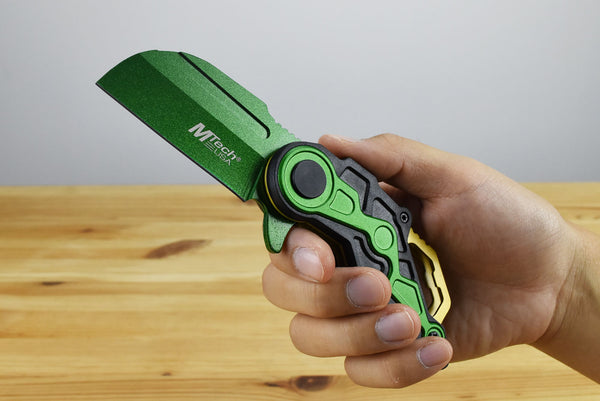 MTech MTA1199 Linerlock Assisted Folding Blade (Green)