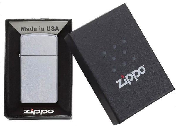 Zippo Slim 1605 Satin Chrome™ Lighter